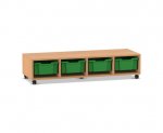 Flexeo Regal PRO, 4 Reihen, 4 Boxen Gr. M  (Zoom)