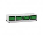 Flexeo Regal PRO, 4 Reihen, 4 Boxen Gr. M  (Zoom)
