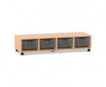 Flexeo Regal PRO, 4 Reihen, 4 Boxen Gr. M  (Zoom)