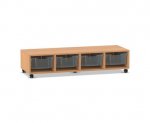 Flexeo Regal PRO, 4 Reihen, 4 Boxen Gr. M  (Zoom)