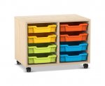 Flexeo Regal PRO, 2 Reihen, 8 Boxen Gr. S