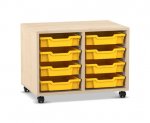 Flexeo Regal PRO, 2 Reihen, 8 Boxen Gr. S  (Zoom)