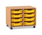 Flexeo Regal PRO, 2 Reihen, 8 Boxen Gr. S  (Zoom)