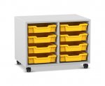 Flexeo Regal PRO, 2 Reihen, 8 Boxen Gr. S  (Zoom)