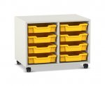Flexeo Regal PRO, 2 Reihen, 8 Boxen Gr. S  (Zoom)