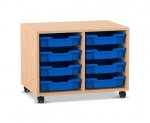 Flexeo Regal PRO, 2 Reihen, 8 Boxen Gr. S  (Zoom)