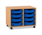 Flexeo Regal PRO, 2 Reihen, 8 Boxen Gr. S  (Zoom)