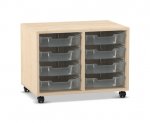 Flexeo Regal PRO, 2 Reihen, 8 Boxen Gr. S  (Zoom)