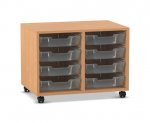 Flexeo Regal PRO, 2 Reihen, 8 Boxen Gr. S  (Zoom)