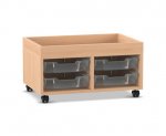 Flexeo Regal PRO, 2 Reihen, 2 Boxen Gr. S, Aufkantung  (Zoom)