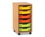 Flexeo Regal PRO, 1 Reihe, 6 Boxen Gr. S  (Zoom)