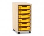 Flexeo Regal PRO, 1 Reihe, 6 Boxen Gr. S  (Zoom)