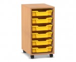 Flexeo Regal PRO, 1 Reihe, 6 Boxen Gr. S  (Zoom)