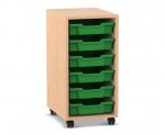 Flexeo Regal PRO, 1 Reihe, 6 Boxen Gr. S  (Zoom)