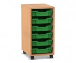 Flexeo Regal PRO, 1 Reihe, 6 Boxen Gr. S  (Zoom)