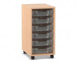 Flexeo Regal PRO, 1 Reihe, 6 Boxen Gr. S  (Zoom)