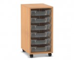Flexeo Regal PRO, 1 Reihe, 6 Boxen Gr. S  (Zoom)