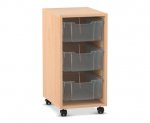 Flexeo Regal PRO, 1 Reihe, 3 Boxen Gr. M  (Zoom)