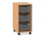 Flexeo Regal PRO, 1 Reihe, 3 Boxen Gr. M  (Zoom)