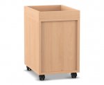 Flexeo Regal PRO, 1 Reihe, 4 Boxen Gr. S, Aufkantung  (Zoom)