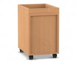 Flexeo Regal PRO, 1 Reihe, 4 Boxen Gr. S, Aufkantung  (Zoom)