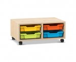 Flexeo Regal PRO, 2 Reihen, 4 Boxen Gr. S