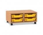 Flexeo Regal PRO, 2 Reihen, 4 Boxen Gr. S  (Zoom)