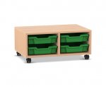 Flexeo Regal PRO, 2 Reihen, 4 Boxen Gr. S  (Zoom)