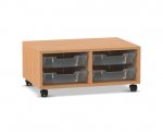 Flexeo Regal PRO, 2 Reihen, 4 Boxen Gr. S  (Zoom)
