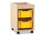 Flexeo Regal PRO, 1 Reihe, 2 Boxen Gr. M, Aufkantung