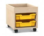 Flexeo Regal PRO, 1 Reihe, 2 Boxen Gr. S, Aufkantung