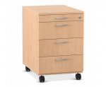 Flexeo Schreibtisch-Container mit 4 Schubladen