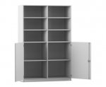 Flexeo Schrank, 10 Fächer, 2 Halbtüren, Mittelwand, Breite 126,4 cm  (Zoom)