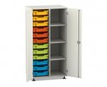 Flexeo Schrank PRO, 2 Reihen, 12 Boxen Gr. S, 4 Fächer rechts, 2 Türen  (Zoom)