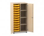 Flexeo Schrank PRO, 2 Reihen, 12 Boxen Gr. S, 4 Fächer rechts, 2 Türen  (Zoom)