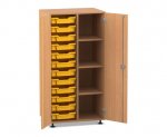Flexeo Schrank PRO, 2 Reihen, 12 Boxen Gr. S, 4 Fächer rechts, 2 Türen  (Zoom)