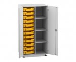 Flexeo Schrank PRO, 2 Reihen, 12 Boxen Gr. S, 4 Fächer rechts, 2 Türen  (Zoom)