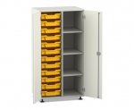 Flexeo Schrank PRO, 2 Reihen, 12 Boxen Gr. S, 4 Fächer rechts, 2 Türen  (Zoom)