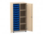Flexeo Schrank PRO, 2 Reihen, 12 Boxen Gr. S, 4 Fächer rechts, 2 Türen  (Zoom)