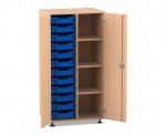 Flexeo Schrank PRO, 2 Reihen, 12 Boxen Gr. S, 4 Fächer rechts, 2 Türen  (Zoom)