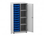 Flexeo Schrank PRO, 2 Reihen, 12 Boxen Gr. S, 4 Fächer rechts, 2 Türen  (Zoom)