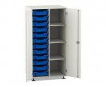 Flexeo Schrank PRO, 2 Reihen, 12 Boxen Gr. S, 4 Fächer rechts, 2 Türen  (Zoom)