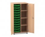 Flexeo Schrank PRO, 2 Reihen, 12 Boxen Gr. S, 4 Fächer rechts, 2 Türen  (Zoom)