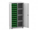 Flexeo Schrank PRO, 2 Reihen, 12 Boxen Gr. S, 4 Fächer rechts, 2 Türen  (Zoom)