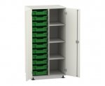 Flexeo Schrank PRO, 2 Reihen, 12 Boxen Gr. S, 4 Fächer rechts, 2 Türen  (Zoom)