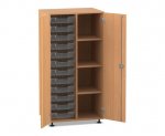Flexeo Schrank PRO, 2 Reihen, 12 Boxen Gr. S, 4 Fächer rechts, 2 Türen  (Zoom)
