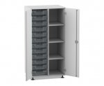 Flexeo Schrank PRO, 2 Reihen, 12 Boxen Gr. S, 4 Fächer rechts, 2 Türen  (Zoom)