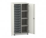 Flexeo Schrank PRO, 2 Reihen, 12 Boxen Gr. S, 4 Fächer rechts, 2 Türen  (Zoom)