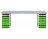 Flexeo Materialtisch mit 2 Reg ...