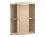 Flexeo Eckschrank, 4 Fächer, 1 Tür  (Zoom)